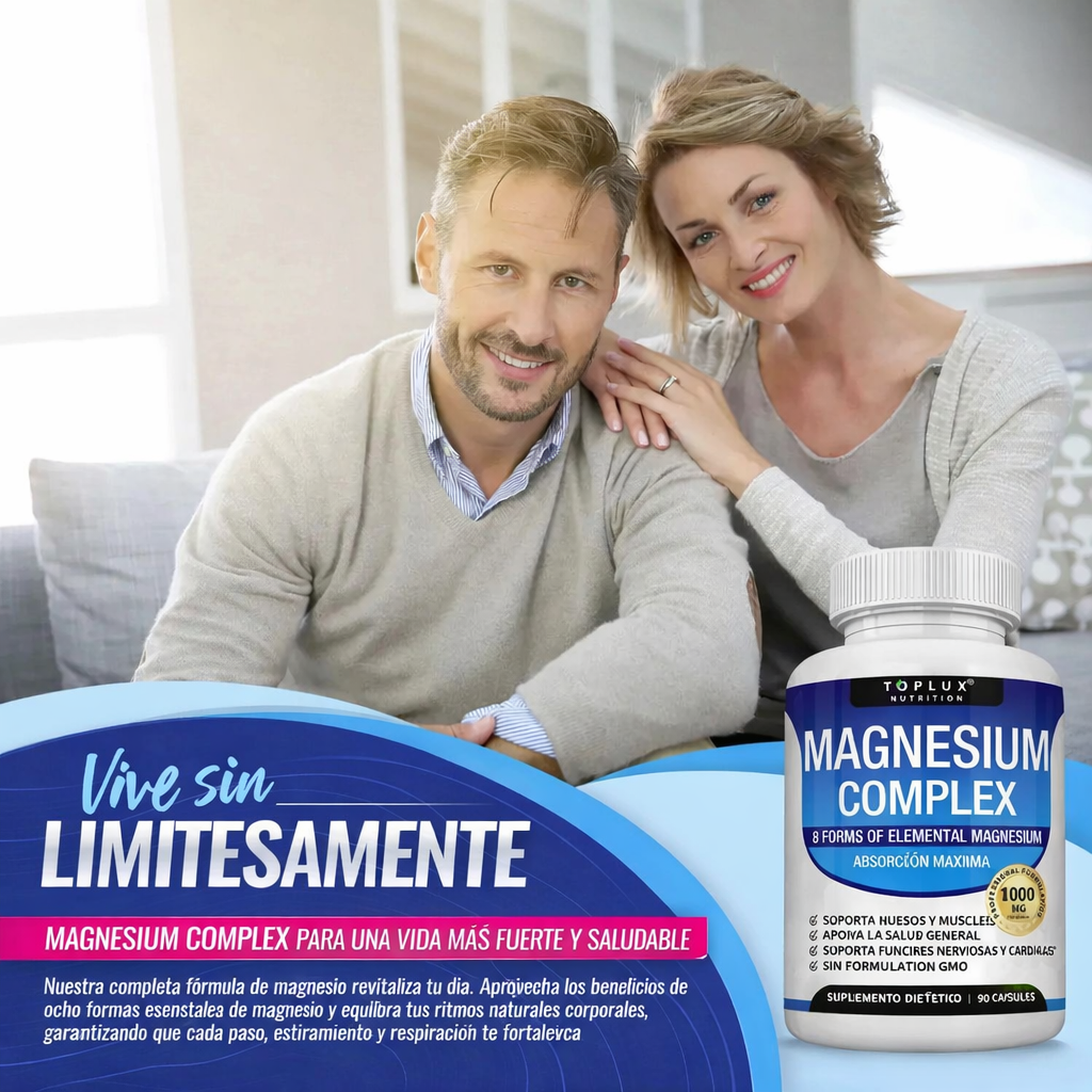 Complejo de Magnesio Premium [8 Formas Elementales] – La Revolución de tu Vitalidad