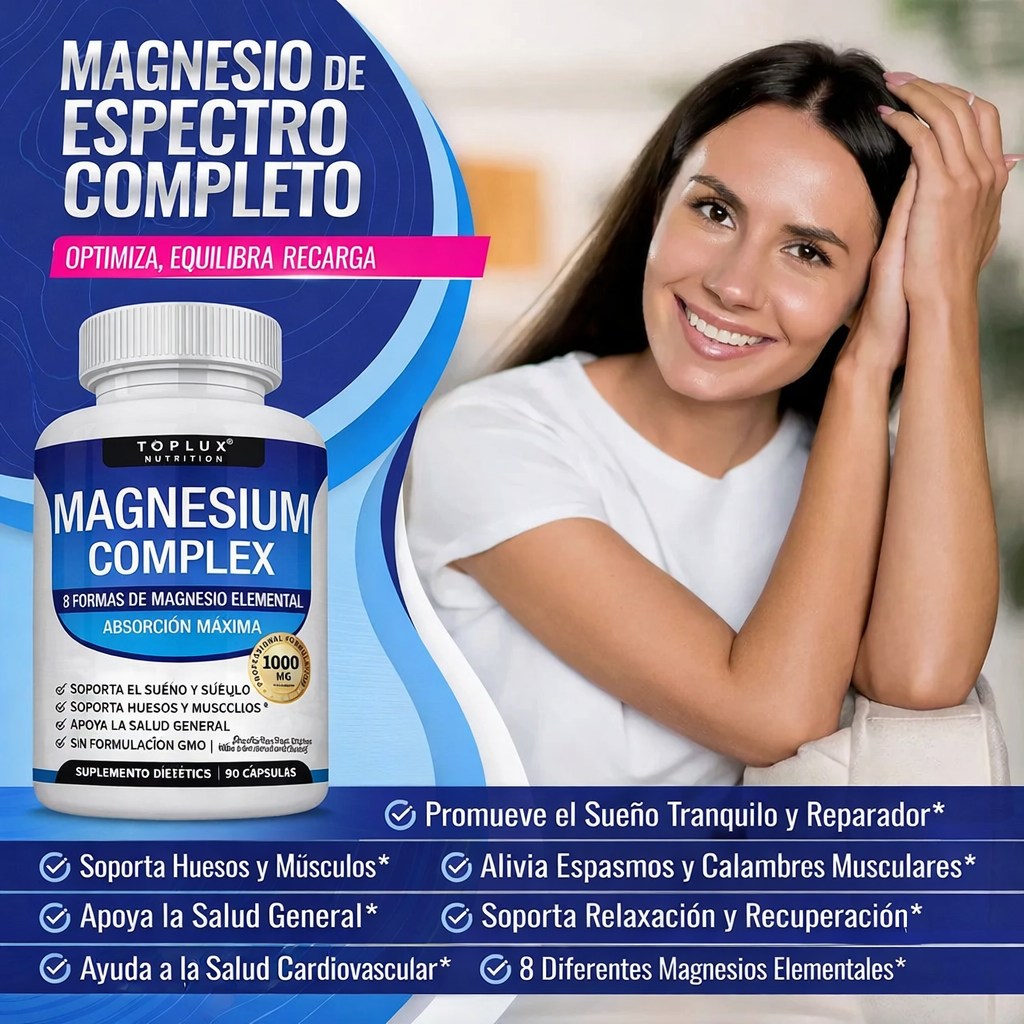 Complejo de Magnesio Premium [8 Formas Elementales] – La Revolución de tu Vitalidad