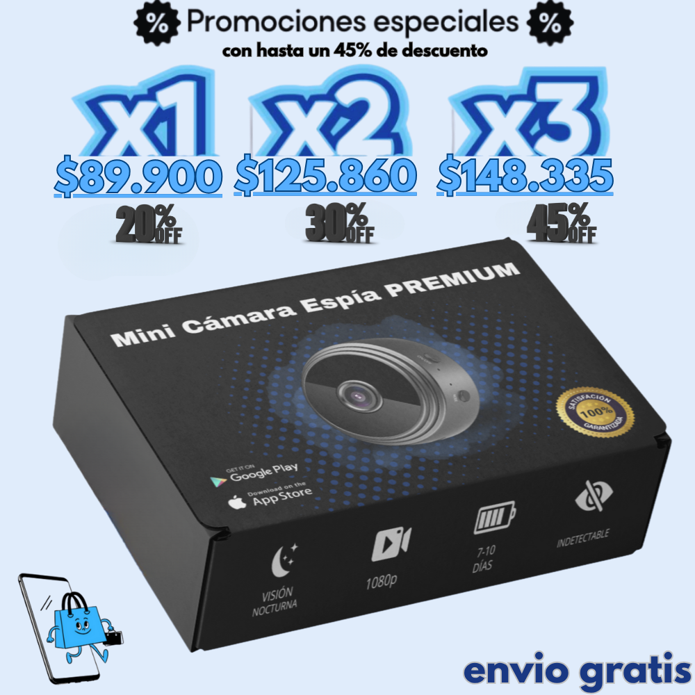 Mini Cámara Espía A9 [🔒Espía de Confianza] 🔥hasta 45% de descuento🔥