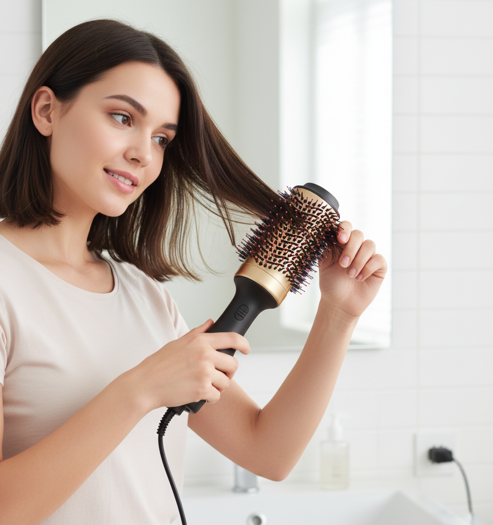 Cepillo Secador y Modelador 3 en 1 - Gold Edition