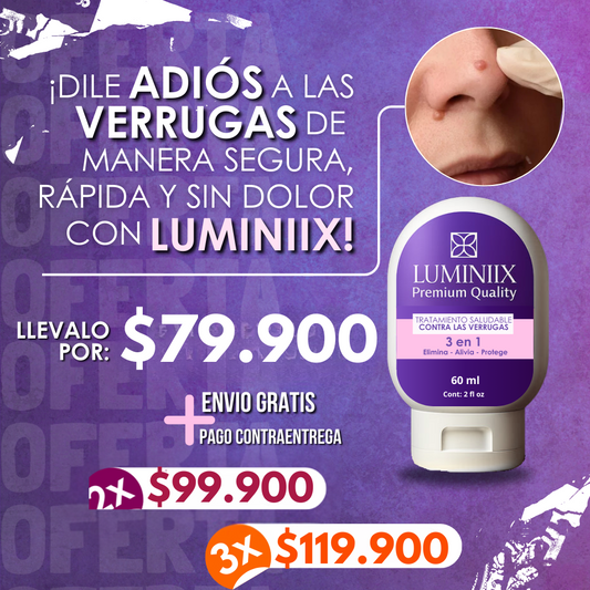 ✨ Luminiix: ¡Aprovecha hasta 50% de descuento y elimina tus verrugas hoy! 🛒  OFERTA EXCLUSIVA POR TIEMPO LIMITADO 🔥
