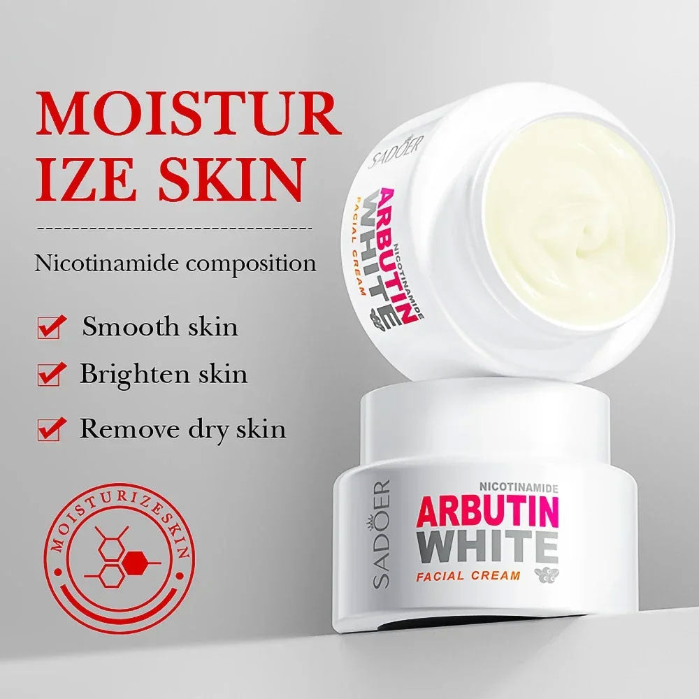🔥 OFERTA EXCLUSIVA POR TIEMPO LIMITADO 🔥 Compra 1 y LLévate 3 unidades ARBUTIN WHITE Crema Aclarante 🎁 + ELIXIR Anti-Edad GRATIS