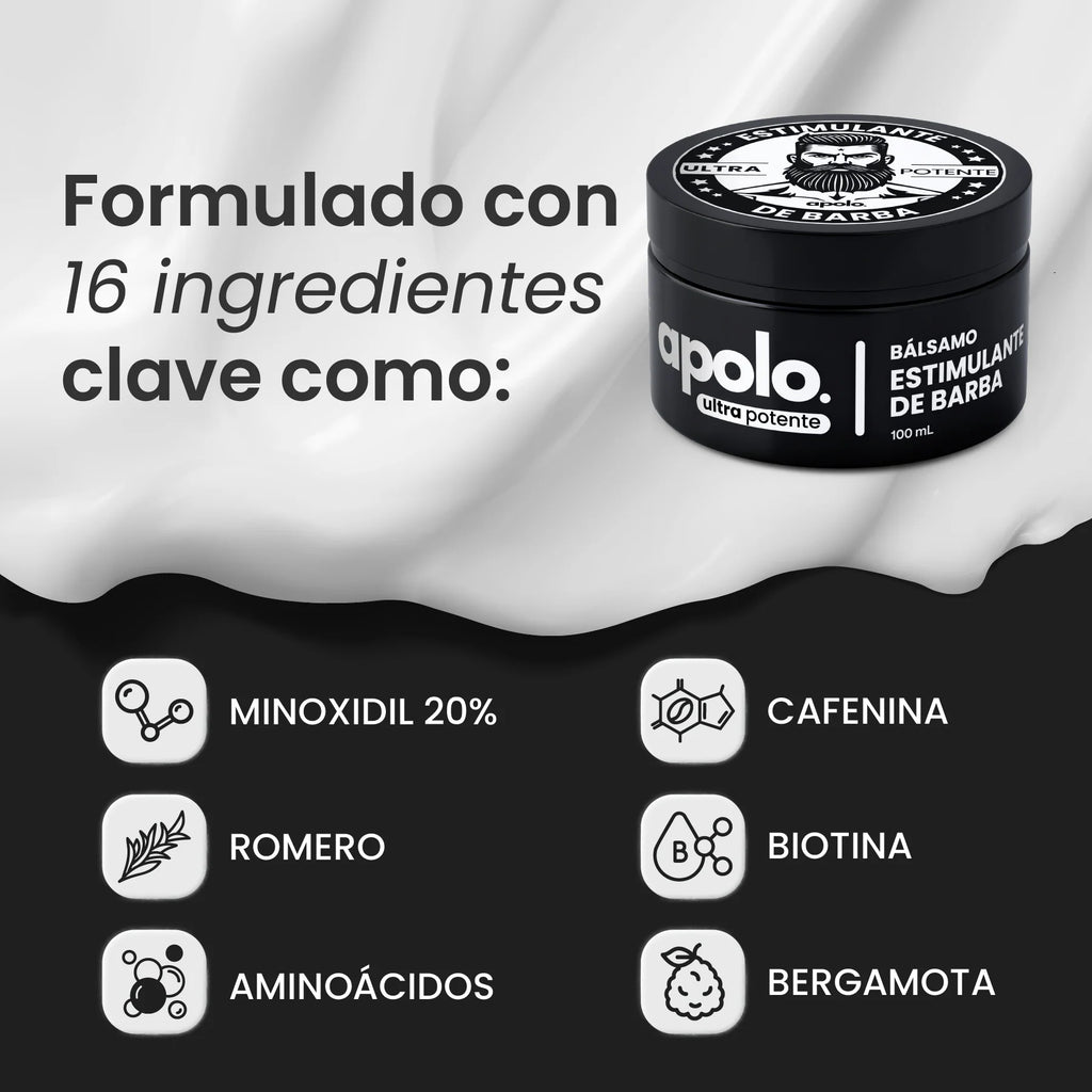 💥ESTIMULANTE PARA LA BARBA APOLO CON HASTA UN 50%OFF💥