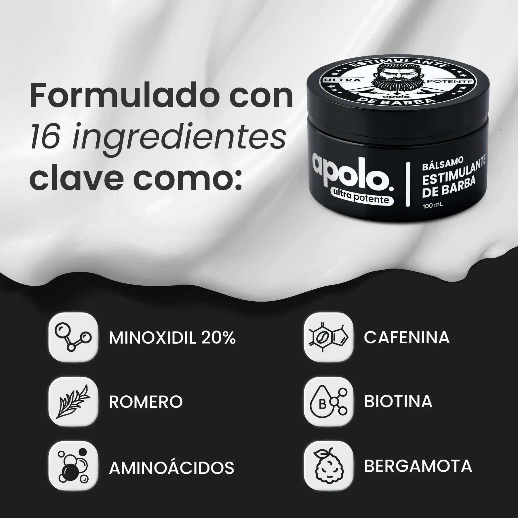 💥ESTIMULANTE PARA LA BARBA APOLO CON HASTA UN 50%OFF💥