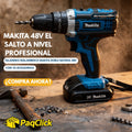 ⏰ OFERTA LIMITADA: TALADRO MAKITA 48V Con Percutor y Accesorios 🛒 ¡30% OFF + ENVÍO GRATIS!⭐